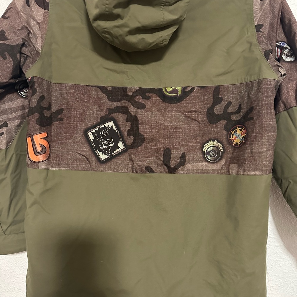 Burton dryride all access ski snow winter jacket Kids' Olive and Camouflage - Picture 8 of 16